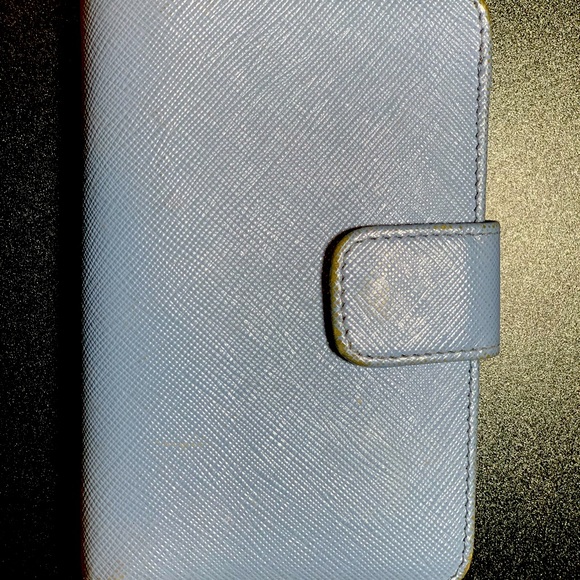 Authentic Light Blue Prada Wallet - Picture 3 of 14